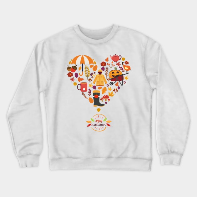 I love Autumn Crewneck Sweatshirt by MohammedNajjar